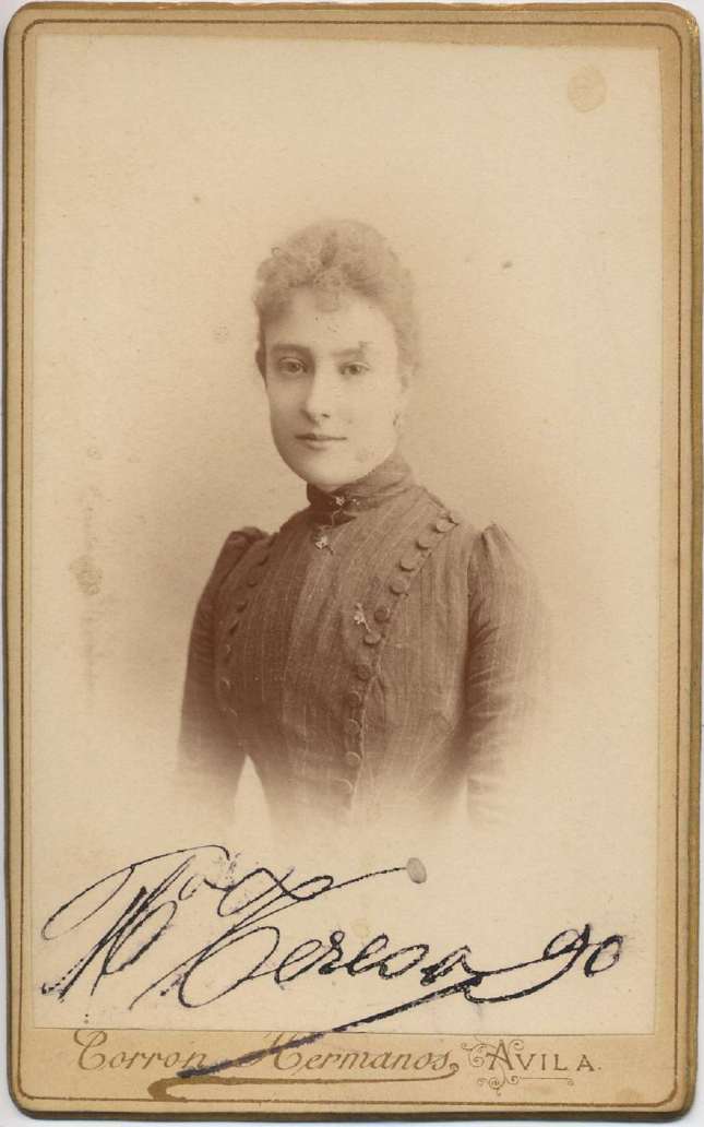 Copia de FOTOGRAFOS ESPAÑOLES - Torron Hermanos, Avila. Busto de Dama, c. 1890. Album Lopez, Hesperus´ Collection