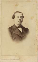 1860. FOTOGRAFOS ESPAÑOLES - Rojo, Francisco é hijo, Malaga. Retrato de caballero, carte de visite, ca. 1860. Hesperus´ Collection