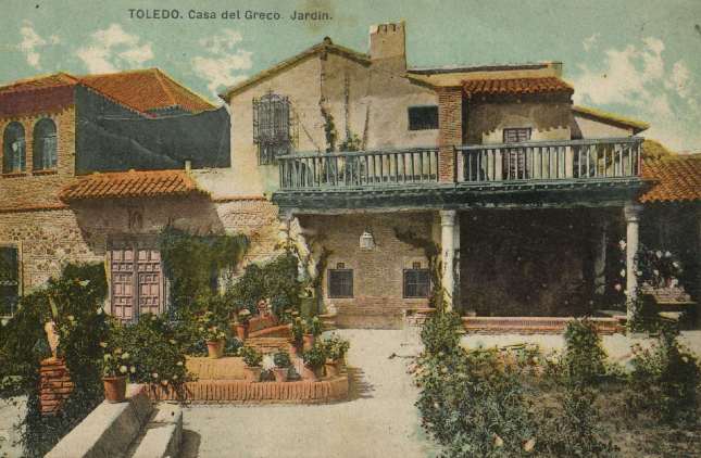 casa del Greco, Jardín - carte postale de Abelardo Linares, Sevilla, ca. 1910. Hesperus´ Collection
